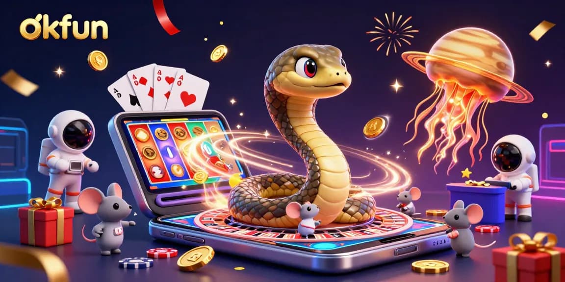 Engage with exciting casino games at okfun featuring a thrilling cosmic scene of betting