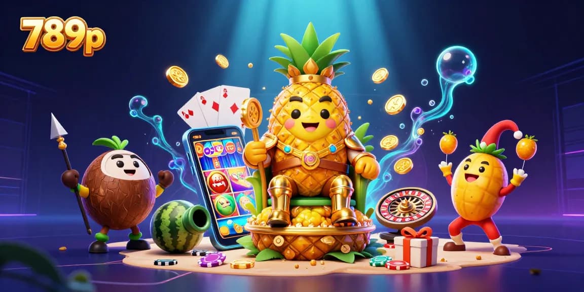 Experience thrilling games at 789p as golden pineapple king rules a vibrant beach casino.