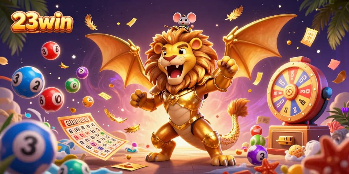 Experience vibrant gaming excitement with 23win's dynamic lottery balls and golden prizes.