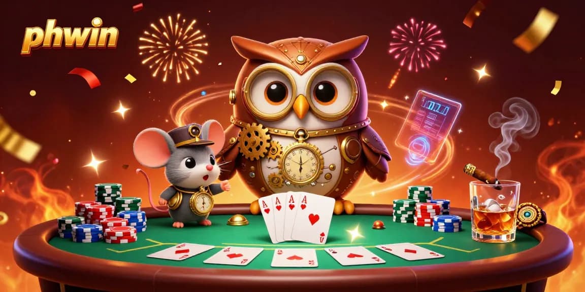 Engage in thrilling games at phwin with this vibrant casino scene showcasing strategic poker plays.