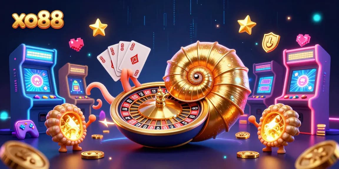 Experience exciting gameplay at xo88 with a vibrant casino scene featuring imaginative 3D characters.