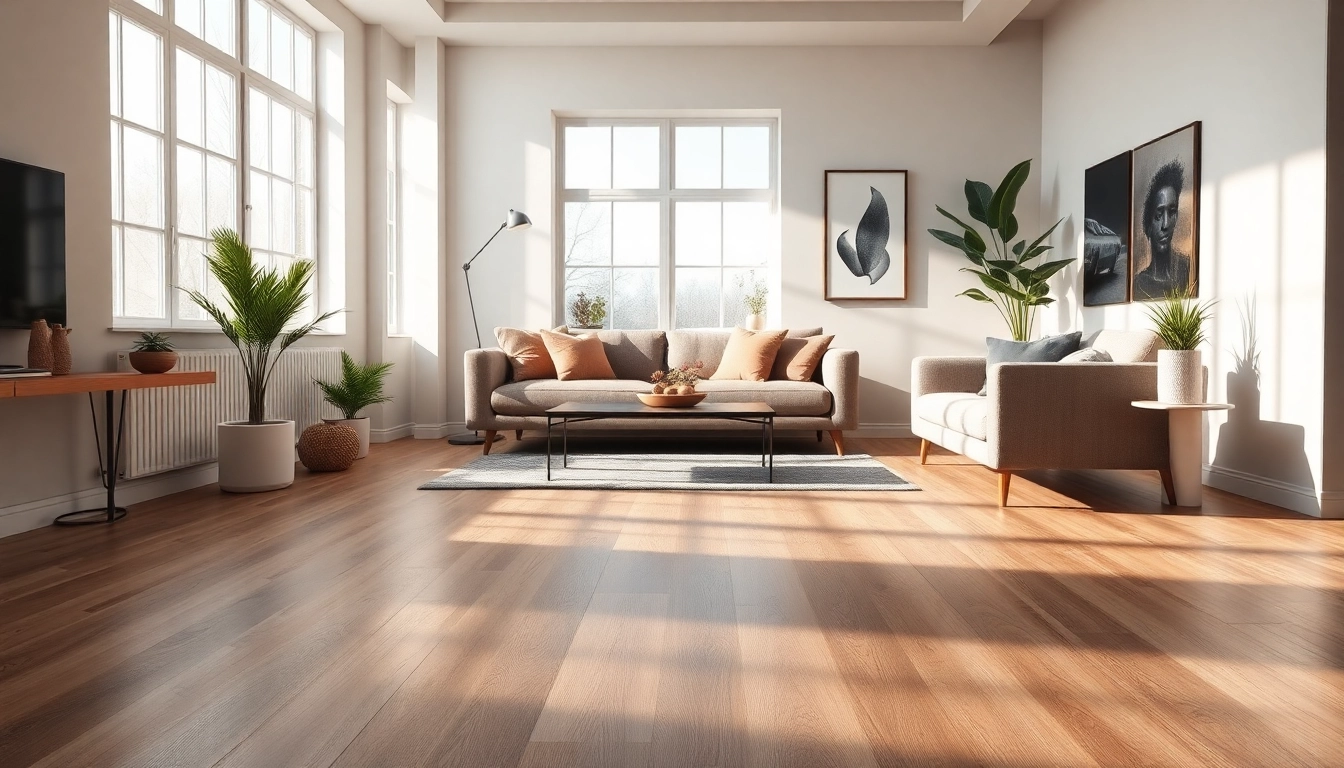 Showcasing a modern living room with exquisite lvp floor and elegant furnishings.